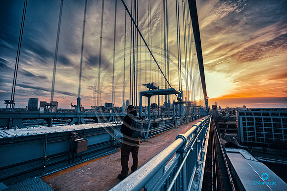Sunset on the Bridge